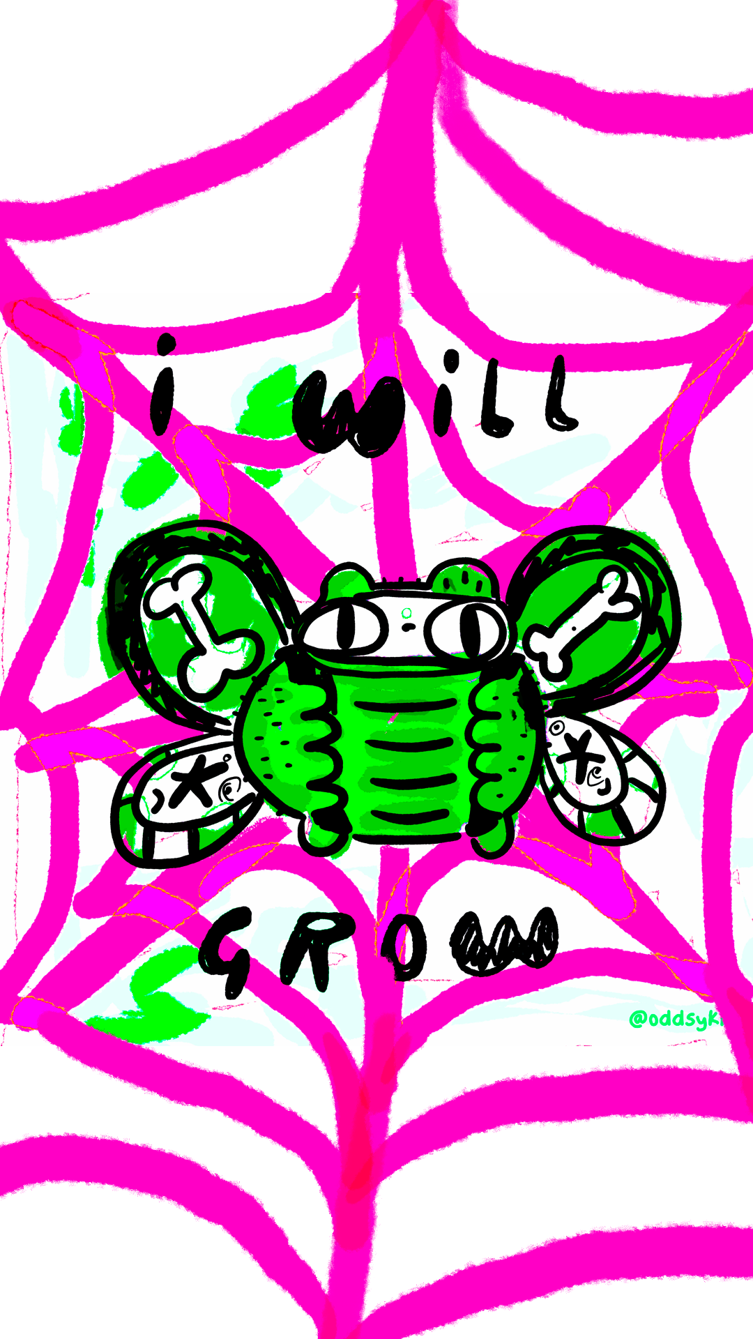 I will grow A6 Postcard Print